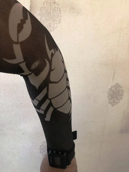 Çift Kol Giyilebilir Dövme Akrep Desenler Tattoo Sleeve - 1