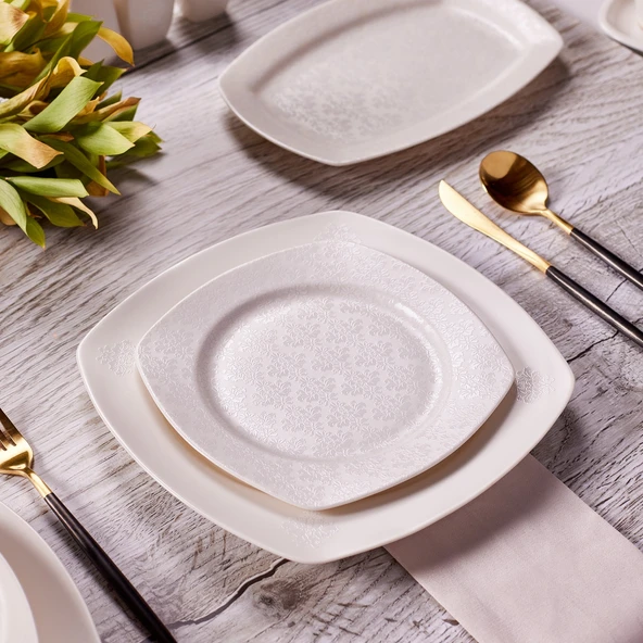 Karaca Deren 57 Parça 12 Kişilik Porselen Yemek Takımı - 3