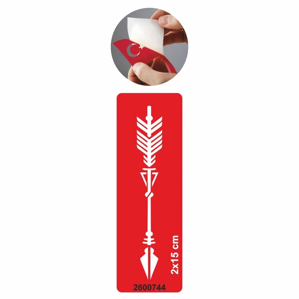 Hedefe Doğru  Ok  Tattoo Geçici Dövme Şablonları Kına Kalıpları ürün görseli 1