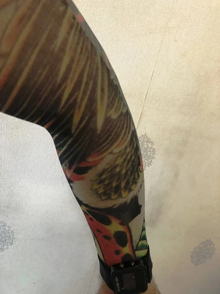 Çift Kol Giyilebilir Dövme Kartal Desenler Tattoo Sleeve ürün görseli 1