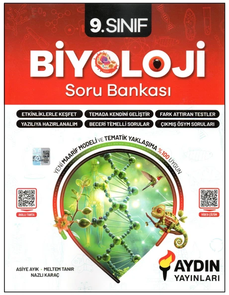 Aydın Yayınları 9. Sınıf Biyoloji Soru Bankası