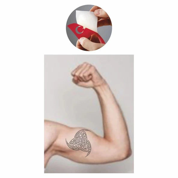 Türk Teşkilatı Tattoo Geçici Dövme Şablonları Kına Kalıpları - Resim 2