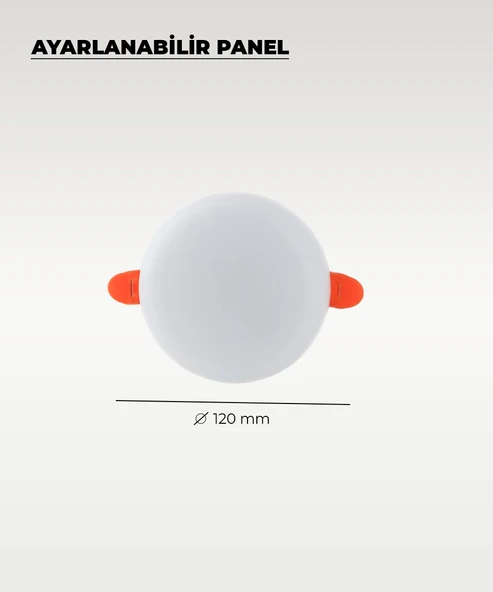 9W Sıva Altı Ayarlanabilir Led Panel Armatür Beyaz Işık - 2 Adet - 2