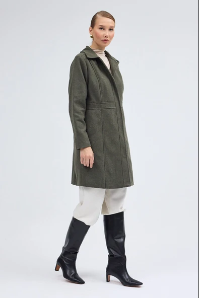 Dikiş Detaylı Tasarım Kaşe Kaban - 7