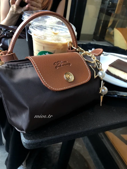 Mini Kahverengi Longchamp Çanta - 2