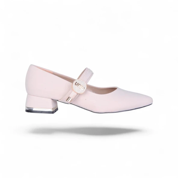 Scarletta S11 Saten 3Cm Kadın Topuklu Ayakkabı - Resim 6