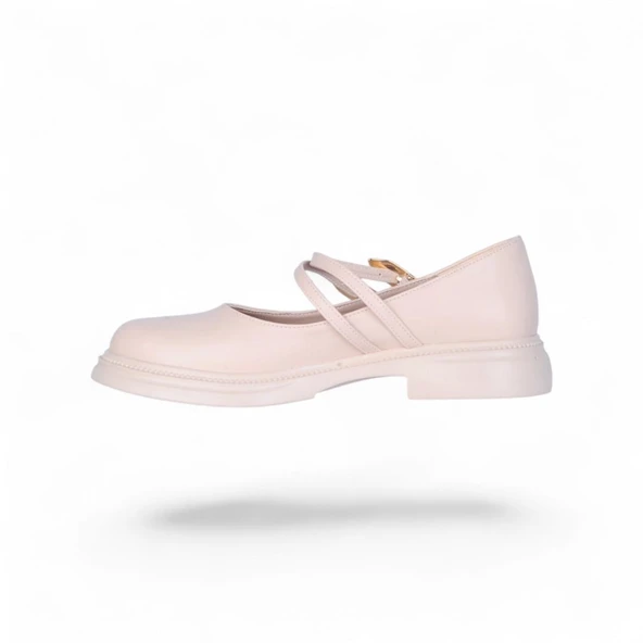 Scarletta S12 Cilt Krem Kadın Loafer Ayakkabı - Resim 3