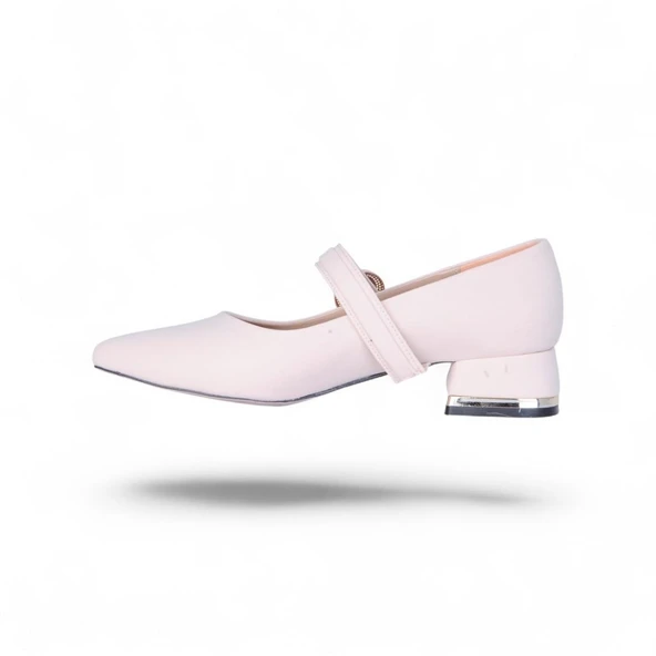 Scarletta S11 Saten 3Cm Kadın Topuklu Ayakkabı - Resim 7