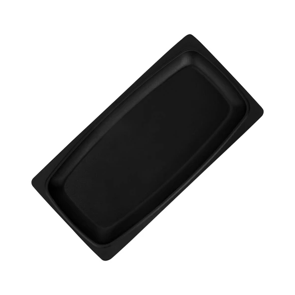 Lava Döküm Dikdörtgen Servis Tabağı Ölçü 30x15cm.-Bordo - Resim 3