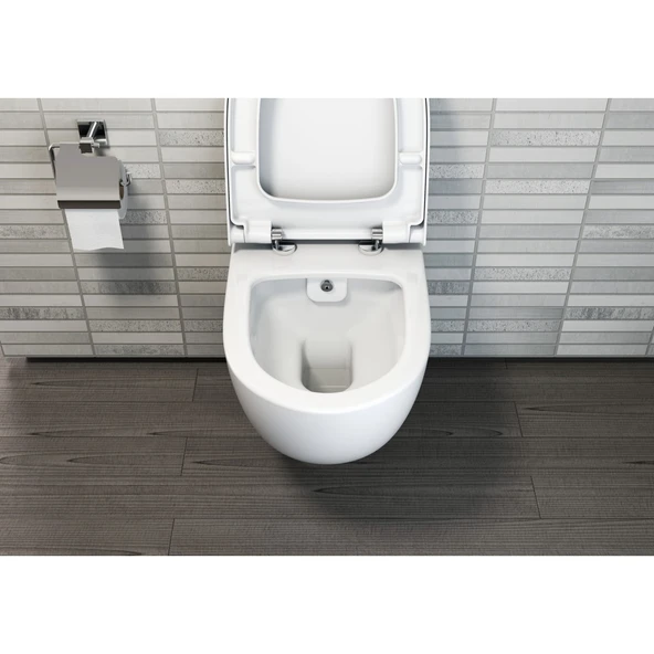 Vitra Sento Rimex Asma Klozet 7748B003-0559 Beyaz - Resim 5