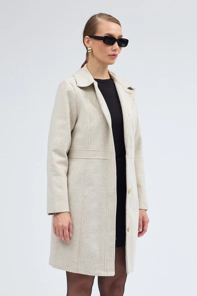 Dikiş Detaylı Tasarım Kaşe Kaban - 2