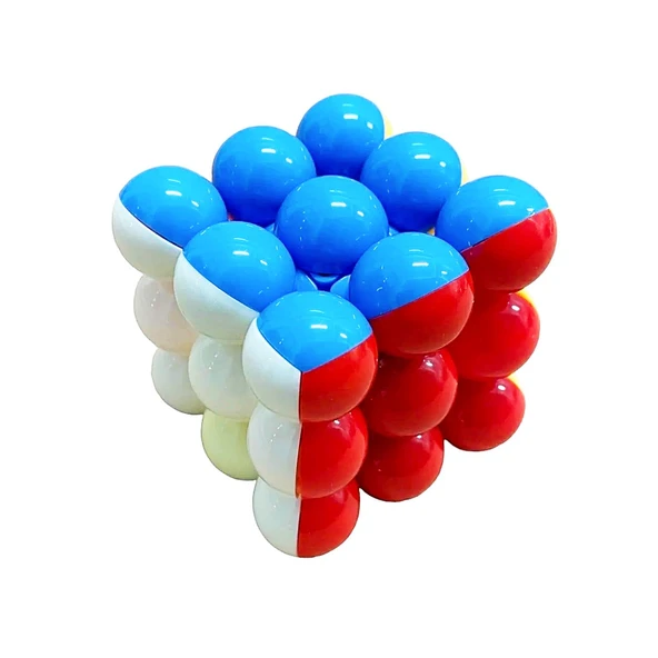 Kızılkaya Yuvarlak Sabır Küpü Rubik Küp Zeka Küpü (218-H22) - Resim 3