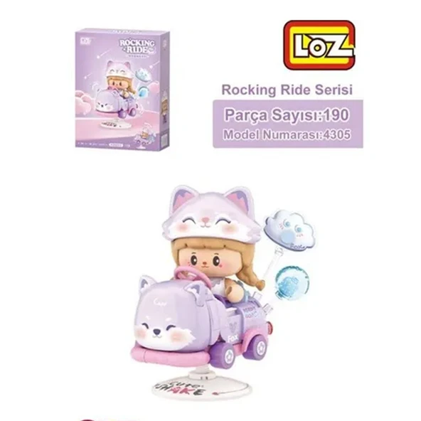 LZ-4305 LOZ FOX SALLANMA SÜRÜŞÜ 190 PARÇA BLOCK OYUNCAK ürün görseli