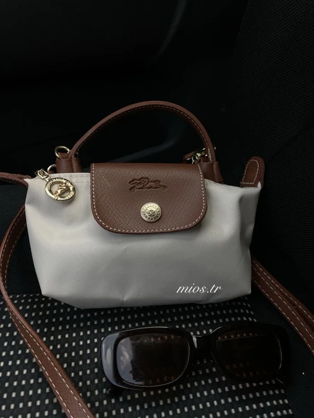 Mini Bej Longchamp Çanta