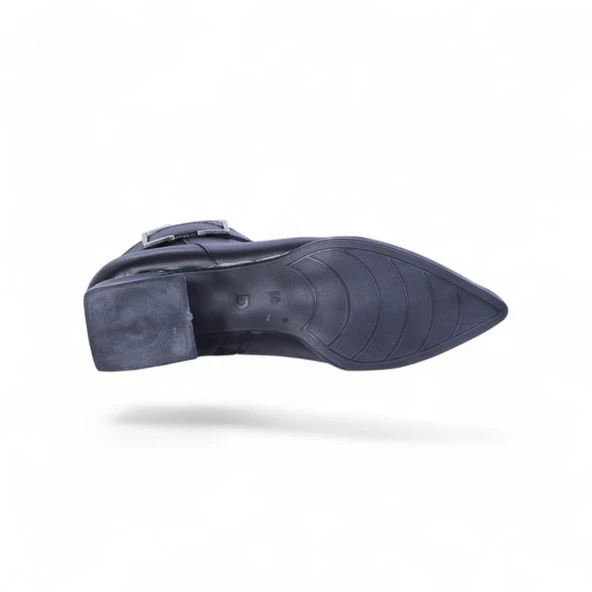 Scarletta S16 Cilt Siyah 4Cm Kadın Topuklu Bot - Resim 4