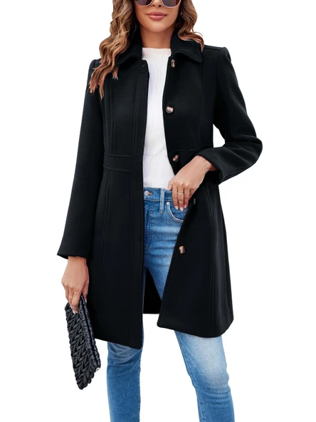 Dikiş Detaylı Tasarım Kaşe Kaban - 3