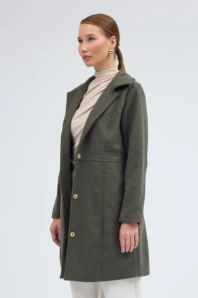 Dikiş Detaylı Tasarım Kaşe Kaban - 1