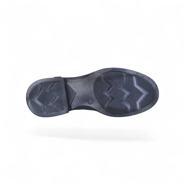 Ayakcenter 502 Rugan Nosima Siyah Kadın Loafer Ayakkabı - Resim 4