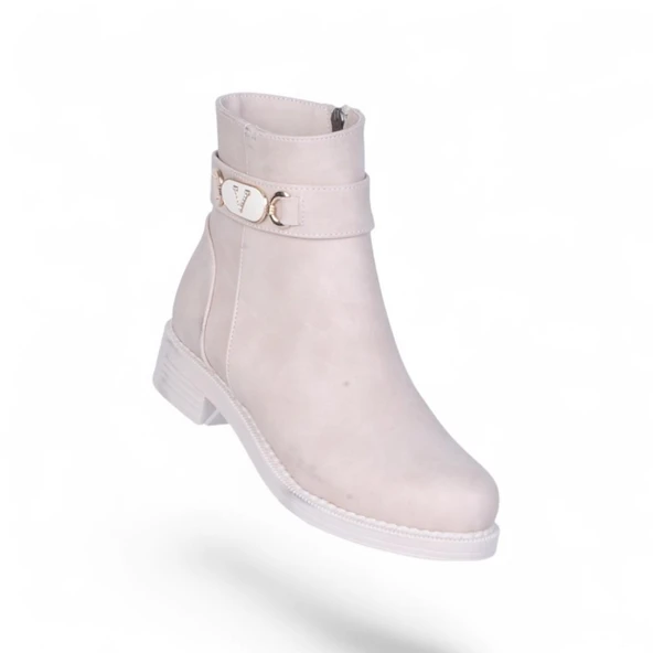 Scarletta S13 Nubuk Kadın Düz Bot - Resim 5