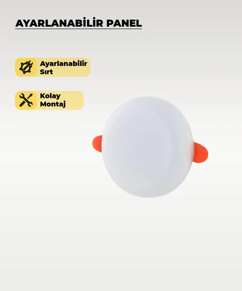 9W Sıva Altı Ayarlanabilir Led Panel Armatür Beyaz Işık - 2 Adet - 1