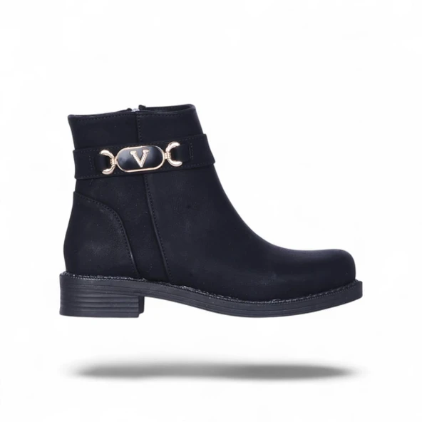 Scarletta S13 Nubuk Kadın Düz Bot - Resim 2