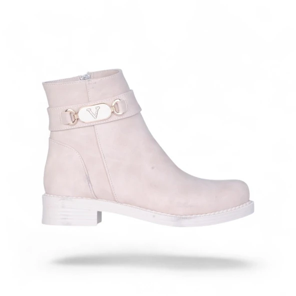 Scarletta S13 Nubuk Kadın Düz Bot - Resim 6