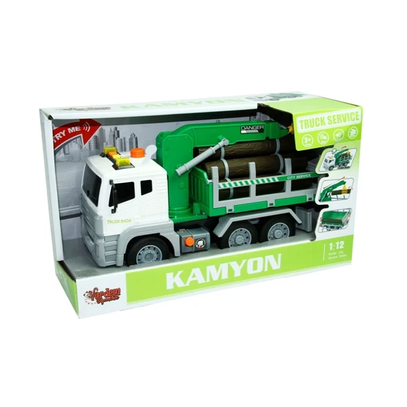 WY821A WY840A 1 12 SÜRTMELİ SESLİ IŞIKLI SERVİS KAMYONU - Resim 3