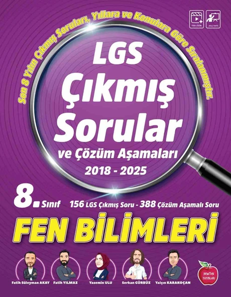 Newton Lgs Çıkmış Sorular Fen Bilimleri Yeni 2018 - 2025 ürün görseli
