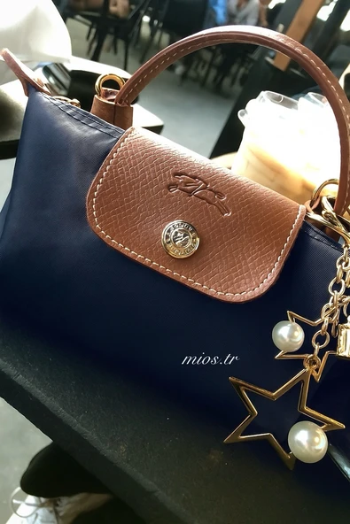 Mini Lacivert Longchamp Çanta