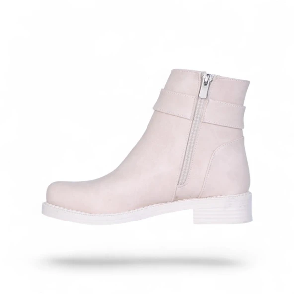 Scarletta S13 Nubuk Kadın Düz Bot - Resim 7