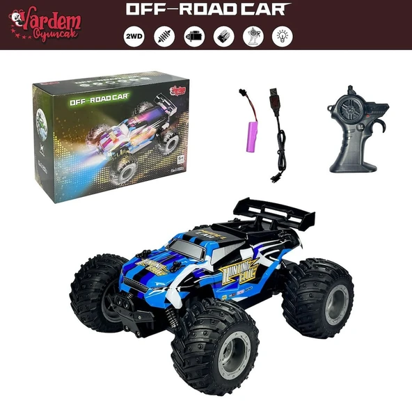 DS-1258A Uzaktan Kumandalı Full Fonksiyon 2.4G 1:18 Şarjlı High Off Road Araba - Resim 3