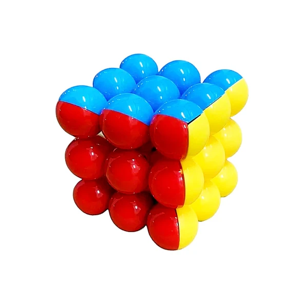 Kızılkaya Yuvarlak Sabır Küpü Rubik Küp Zeka Küpü (218-H22) ürün görseli 1