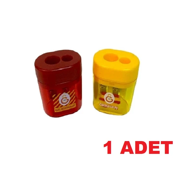 Galatasaray Çift Bıçaklı (Gözlü) Hazneli Oval Kalemtraş 1 Adet