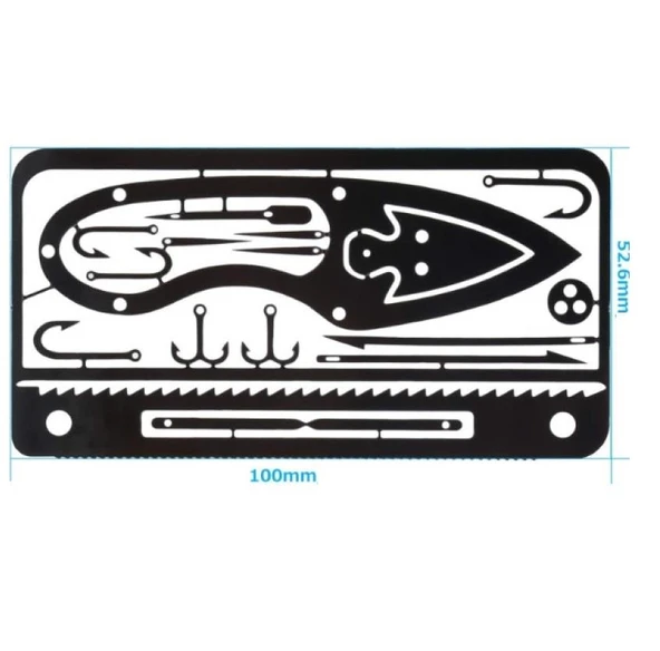 Zhltools Çok Fonksiyonlu Hayatta Kalma Balıkçı Kiti - Resim 2