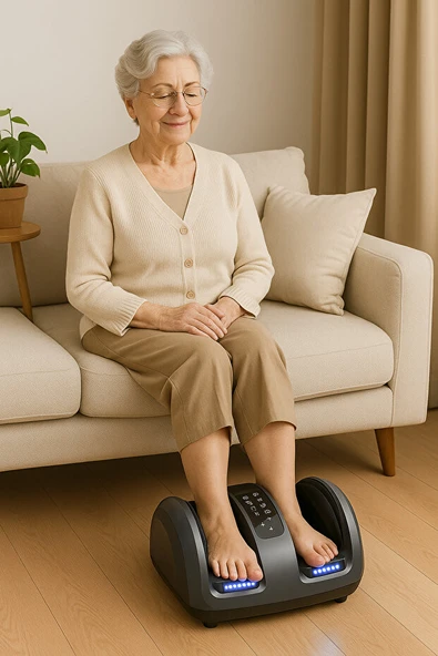 Ayak Masaj Aleti Isıtmalı, Çift Yönlü, Hava Yastıklı, Otomatik Kapanma - 2