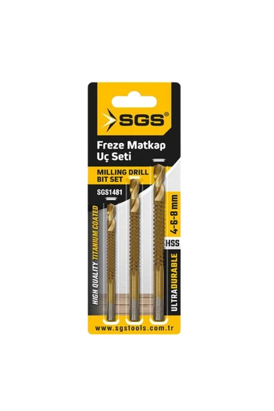 Sgs Freze Matkap Uç Seti 4-6-8 mm. ürün görseli