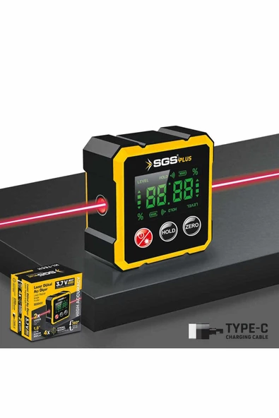 Sgs Lazer Dijital Açı Ölçer Mıknatıslı ürün görseli