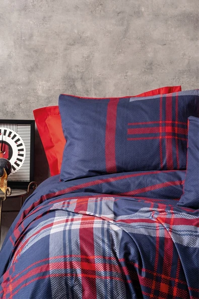 Cotton Box Masculine Çift Kişilik Nevresim Takımı Abel Kirmizi ürün görseli