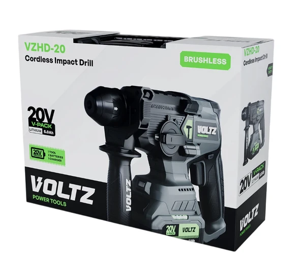 Voltz VZHD-20 Akülü Kırıcı Delici 20 Volt 2x5 Ah - Resim 3