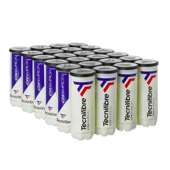 Tecnifibre Champion 3'lü Koli 24 Kutu Tenis Topu ürün görseli 1