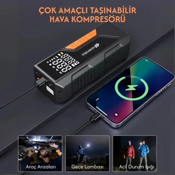 Rico 022-RC4076 Şarjlı Dijital Hava Kompresörü - 3
