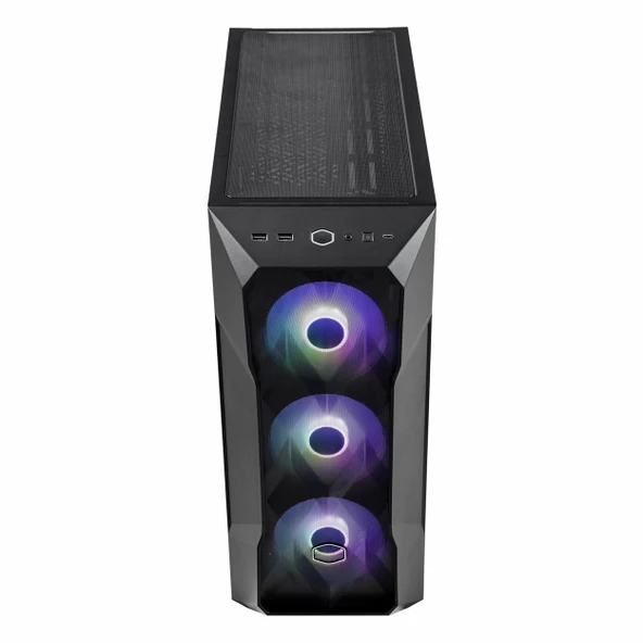 Cooler Master MasterBox TD500 Mesh V2 700W 80+ USB 3.2 ARGB eATX Mid Tower Siyah Kasa - Resim 2