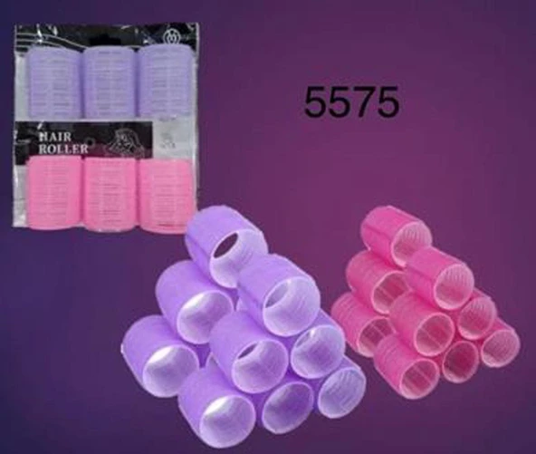 DVL 5575 - Cırtlı Bigudi 6 lı 5 cm Çap x 6 cm Uzunluk - 1