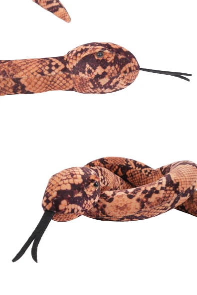 Peluş Yılan Oyuncak Gerçekçi Figür Yılan Hediyelik Oyuncak - 12