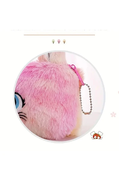 Süper Sevimli Kedi Figürlü Peluş Kalemlik Kalem Kutusu İthal - 6