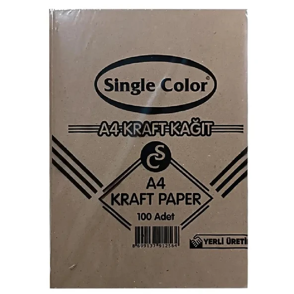 Single Color Kraft Kağıdı A4 100 lü Paket - Resim 8