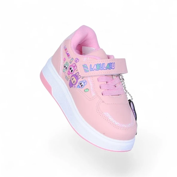 Prokids 4011 Pudra Kız Çocuk Sneaker Spor Ayakkabı ürün görseli 1