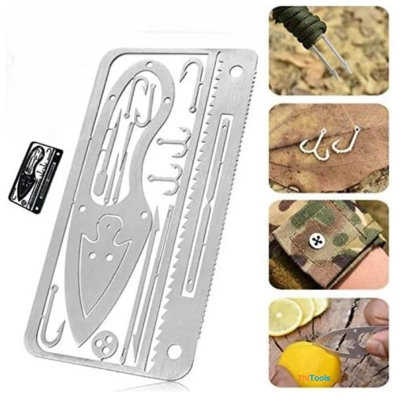Zhltools Çok Fonksiyonlu Hayatta Kalma Balıkçı Kiti - Resim 3