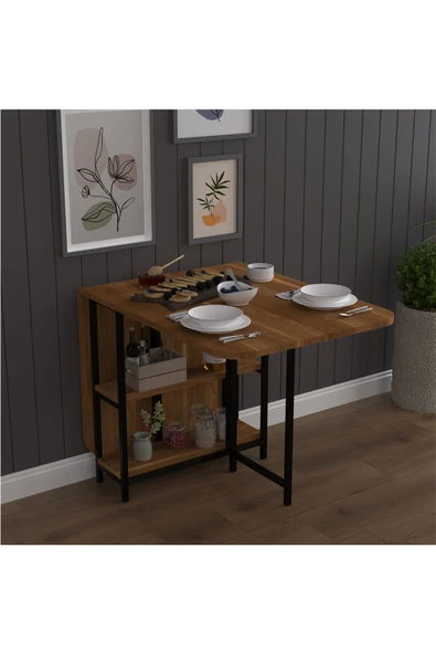 Asra Trend Metal Gövde Katlanır Mutfak Yemek Çalışma Masası, 155×75×70 cm, KM-31  NEVADA ürün görseli