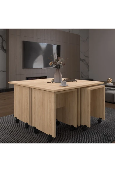 Orta Sehpa-os003  Safir Meşe - Resim 2